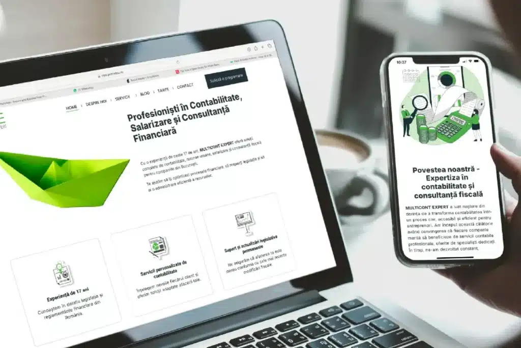 Multicont Expert webdesign branding